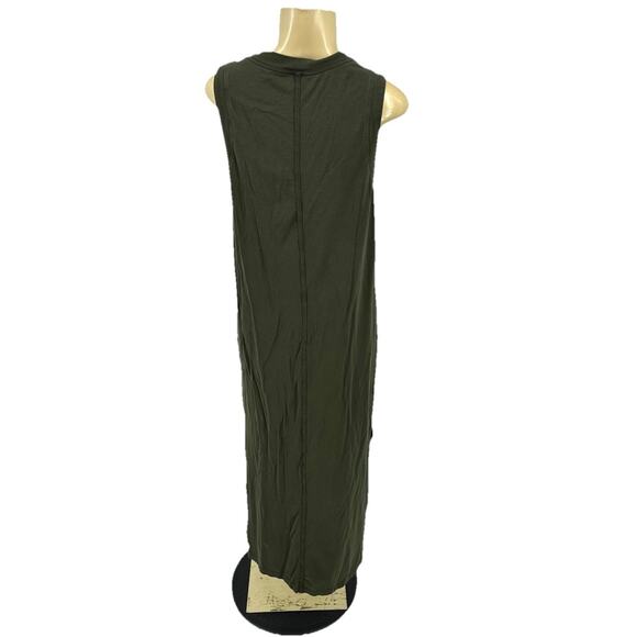 Lululemon Size 8 ? Women All Yours Maxi Tank Dress Green Side Slits W1CQ8S B25 - Picture 3 of 8